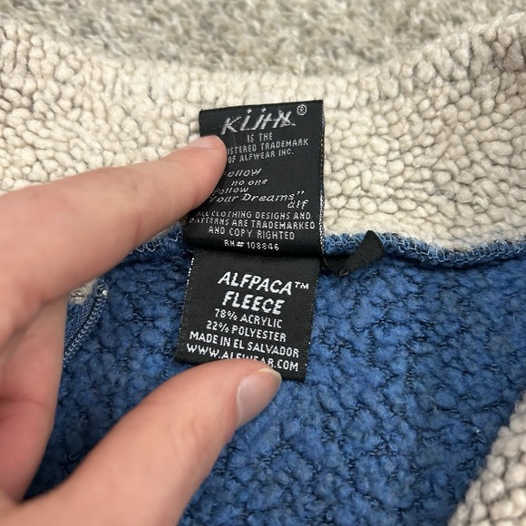 Kuhl Alfpaca Fleece 1/4 Zip Sweater Womens Medium Blue Pullover Gorpcore Outdoor - Picture 8 of 12